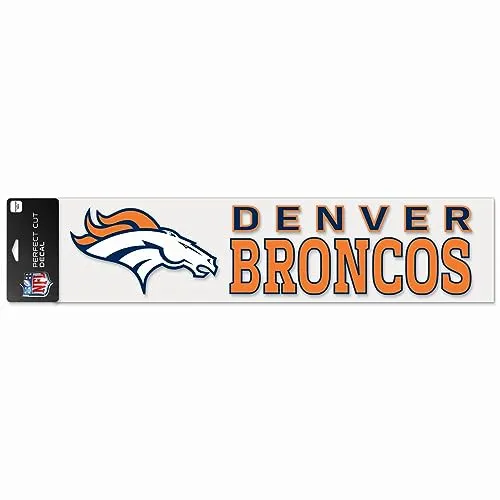WinCraft NFL Denver Broncos Perfect Cut Aufkleber, 10,2 x 43,2 cm