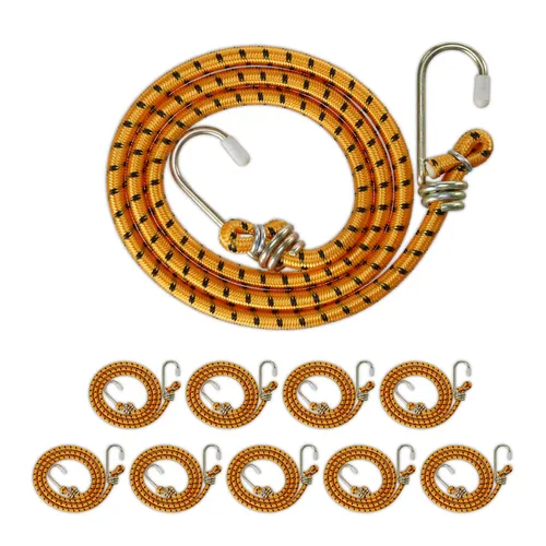 10x Spanngummi Haken Spanner Set Mini-Expander Gepäckträger-Gummi Fahrrad-Gurt