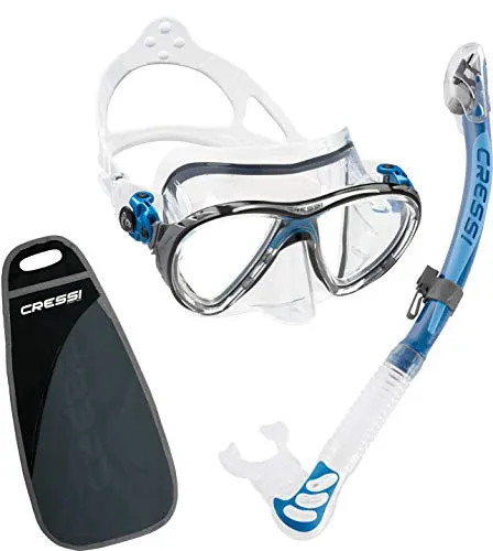 CRESSI Big Eyes Evolution & Alpha Ultra Dry, klar/blau