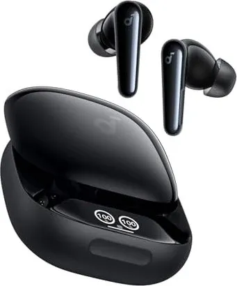 soundcore Liberty 4 Pro schwarz (glänzend) - In-Ear Kopfhörer mit aktivem Noise-Cancelling und bis zu 30 Stunden Akkulaufzeit, ideal für Musikliebhaber auf der Suche nach hochwertigem Klang.