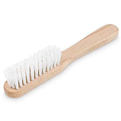 PREMYO Schuhbürste für Sneaker Turnschuhe - Textilbürste mit speziell Nicht einhakenden Borsten - Reinigung von Textilien