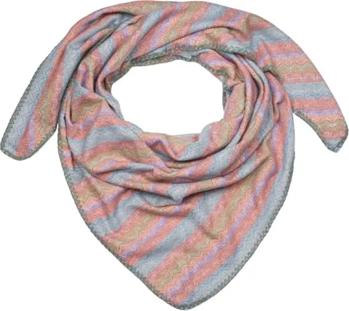 styleBREAKER Damen XXL Dreieckstuch mit Zick-Zack Webmuster - Schals für Damen: Modisches, mehrfarbiges Dreieckstuch mit Zick-Zack-Muster, weich, warm und vielseitig kombinierbar, ideal für kalte Tage.