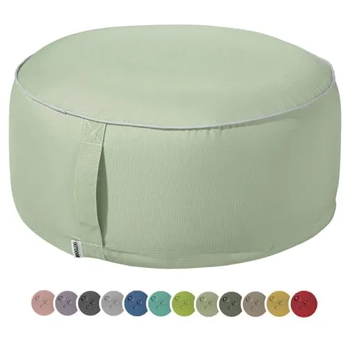 heimtexland Sitzkissen Outdoor Pouf in türkis von Heimtexland