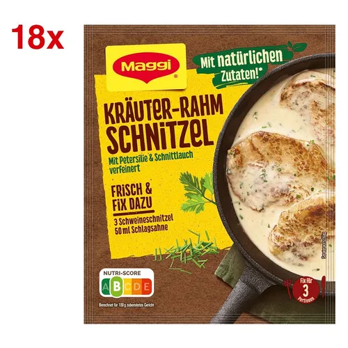 Produktbild Maggi® Kräuter-Rahm-Schnitzel-Sauce 18x 3 Portionen