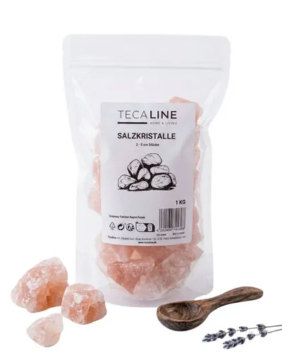 TECALINE Saunasteine Pinke Salzkristalle 2-5 cm 1kg