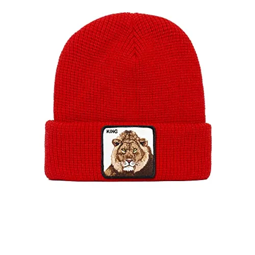 Goorin Bros. The Farm Unisex-Beanie Jungle Jangle - Strickmütze mit Tieraufnäher aus Acryl, ideal für empfindliche Haut. Flecken- und knitterbeständig, perfekt für stilvolle Herren im Winter.