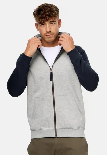 Indicode Herren INPulko Kapuzensweatjacke | Hoodie für Männer - Kapuzenpullover für Herren, Regular Fit und nachhaltig produziert mit recycelten Materialien – ideal für stilbewusste Männer!