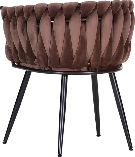 Esszimmersessel GUTMANN FACTORY, braun schwarz