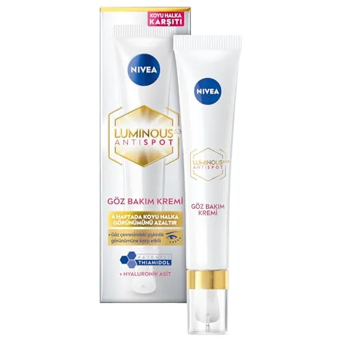 Nivea LUMINOUS630 Anti-Pigmentflecken Augenpflege 15ml - Gesichtspflege mit Thiamidol zur Reduzierung von dunklen Augenringen und geschwollenen Augen in nur 4 Wochen.