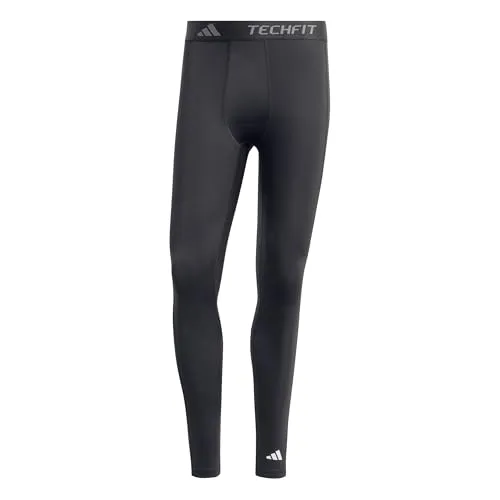 adidas Herren TECHFIT COMPRESSION TRAINING LONG TIGHT, Schwarz, XS - Tights für Herren, die Muskelkraft bündelt und mit AEROREADY-Technologie für Feuchtigkeitsmanagement sorgt. Anatomisches 3D-Design und Mesh-Einsätze bieten optimalen Tragekomfort beim Training.