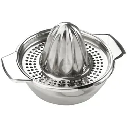 Chefkoch trifft Fackelmann Zitronenpresse 16cm, 2-teilig in weiß von Chefkoch+Fackelmann