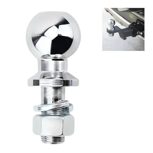 Anhängerkupplungskugel 50mm Kugelkopfbolzen Ackerschiene Gerade Kugelkopf, für Ackerschiene bis 5 Tonnen Traktor Verlängerung (22MM)