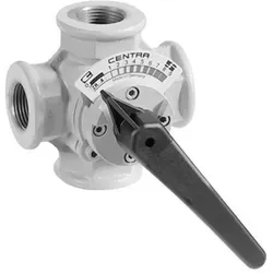 Resideo Vierwege-Muffenmischer ZR GG 20, grau, PN 6 DN 25 - Sanitärinstallation, robuster Muffenmischer für effiziente Wärmeverteilung und optimale Systemintegration.