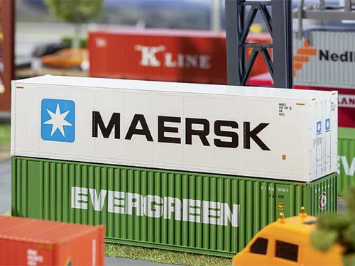 Faller 180847 40' Hi-Cube Refrigerator Container MAERSK 1:87 H0 Neu
