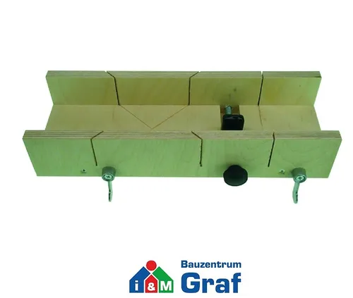 HaWe Gerungsschneidlade 300x80x38 mm, 45° 90°, Klemmvorrichtung+Anschlag #857481