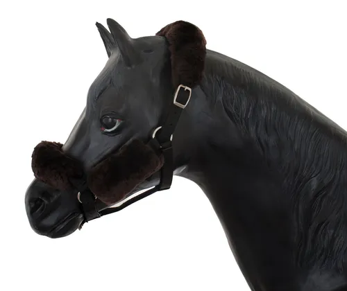 Engel Reitsport Reithalfter SET4 Lammfell Halfter Schoner - Genick, Nasen und Backenschoner, Lammfell