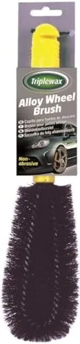 Triplewax Felgen Reinigungsbürste – Robuste Radbürste für effektive Tiefenreinigung von Alu- & Stahlfelgen – Lange Auto Reinigungsbürsten für Felgen & Räder – 1 Stück
