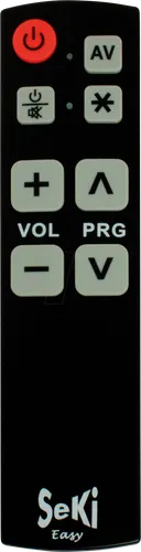 Universal Fernbedienung SeKi Easy schwarz Lernfähig für Senioren + Kinder