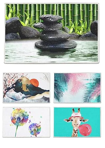 arteneur® - Badematten & Badteppiche 50x80 cm | Badvorleger rutschfest Waschbar bis 40°C | Saugstark & Schnelltrocknend | Fußbodenheizung Geeignet | Weich & Flauschig | Badezimmerteppich Spa