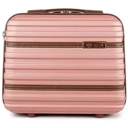 Solier Hartschalen Reisekoffer, Gepäck, Reisekosmetikkoffer, Handgepäck, XS-Koffer  11 L rosa - Rosa