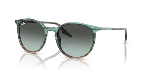 Ray-Ban RB2204 Sonnenbrille - Stylische Sonnenbrille mit blau-grüner Acetatfassung und Vintage-Gläsern, ideal für modebewusste Trendsetter.