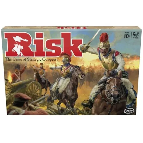 Hasbro Risiko – Strategiespiel (französische Version) - Gesellschaftsspiel für spannende Spieleabende, inklusive Drachenfigur, die das Spielgeschehen aufregend macht – ideal für Familien ab 10 Jahren.