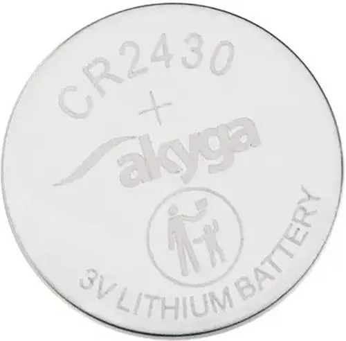 Produktbild Akyga Knopfzelle CR 2430 3V 1 St. 280 mAh Li-MnO2 CR2430