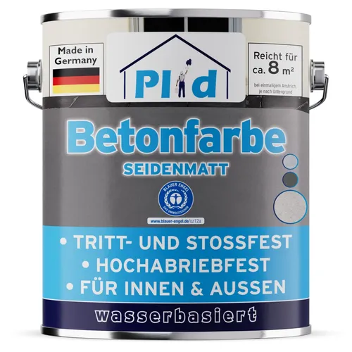 Betonfarbe 0,75L Kieselgrau - Hochdeckende Bodenbeschichtung - Innen- & Außenfarben: Schnelltrocknende Betonfarbe in Kieselgrau, ideal für ca. 8m², witterungsbeständig und mit geringer Geruchsentwicklung.