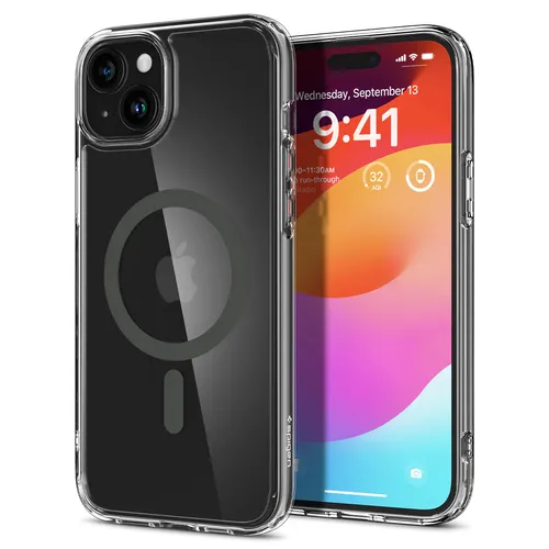 Spigen für iPhone 15 Ultra Hybrid MagFit Hülle - Transparent, dünn und robust mit Anti-Yellowing Technologie und MagSafe-Kompatibilität