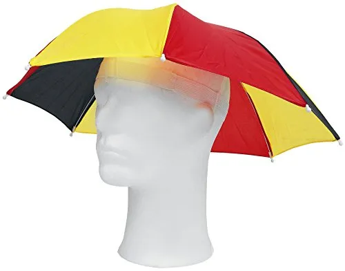 Out of the blue Kopf- Regen- & Sonnenschirm,Deutschlandflagge,D:ca.55 cm