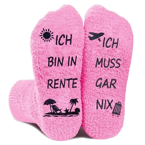 LOYEBOHU Renteneintritt Geschenk Frau Kuschelsocken von LOYEBOHU