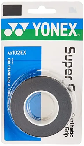 Yonex Overgrip Super Grap 3er, Schwarz, 0196000121300000 in schwarz von YONEX