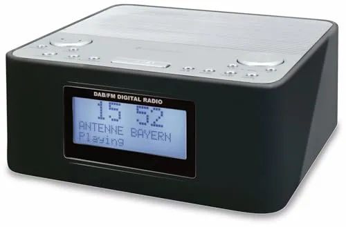 Soundmaster DAB Radio UR170SW - Digitaluhr mit Dualalarm - DAB+ und UKW Digitalradio mit Dualalarm, ideal für Ihr Schlafzimmer. Genießen Sie Ihre Lieblingssender in CD-Qualität und wählen Sie zwischen Radio oder Signalton als Weckfunktion.