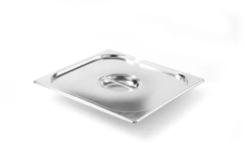 Hendi GN-Deckel mit Silikonrand Profi Line GN 1⁄4 aus Edelstahl - Edelstahl-Gastronorm-Deckel mit Silikonrand für luftdichten Verschluss. Ideal für Frische und Transport, passt perfekt auf Profi Line Behälter.