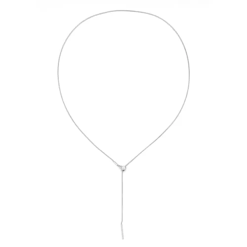 Happiness Boutique Damen Halskette mit Schiebeverschluss | Lariat Y-Kette im Schlangenkette Design | Wasserfeste Edelstahl-Kette in Gold - Rosegold, Silber