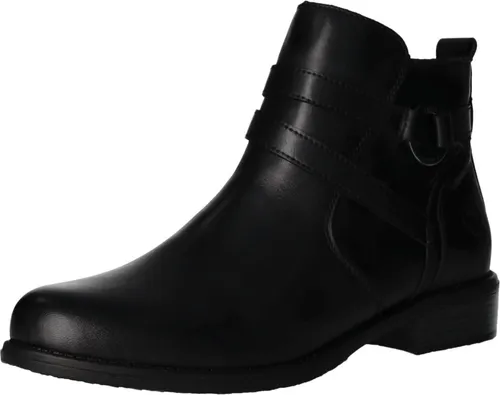 Remonte Damen D0F77 Stiefeletten, Schwarz, 38 EU - Wanderschuhe aus echtem Leder mit herausnehmbarer Einlegesohle und extra weichem Fußbett für höchsten Tragekomfort.