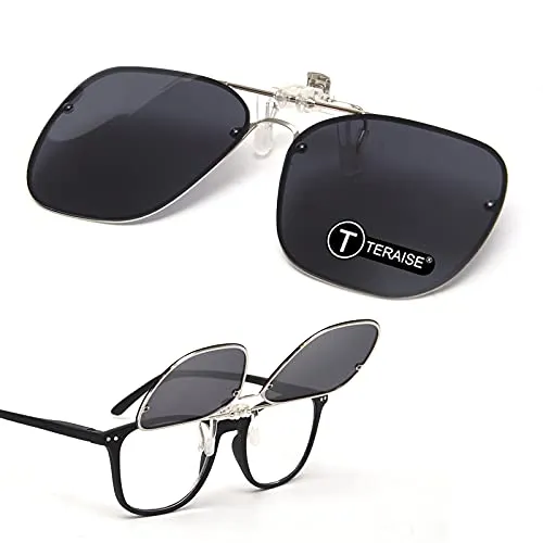 TERAISE Clip-On Sonnenbrille HD Polarisiert für Outdoor & Fahrten
