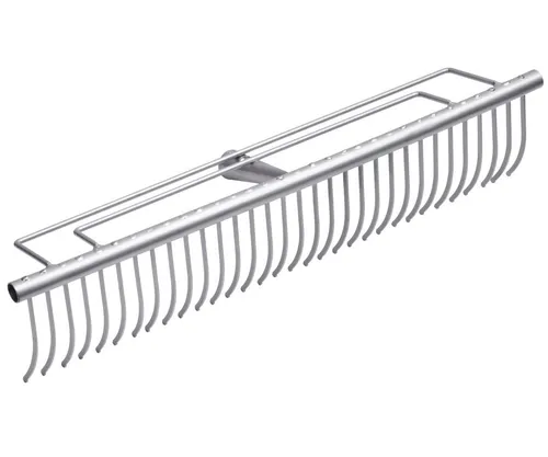 Meister Gartenrechen Aufsatz 55 cm – 32 Zinken aus Stahl, ohne Stiel - Praktischer Aufsatz für Gartenrechen mit 32 robusten Zinken und 55 cm Arbeitsbreite. Ideal zum Zusammenharken von Grasschnitt und Laub. Hochwertiger Stahl sorgt für Langlebigkeit und Witterungsbeständigkeit.