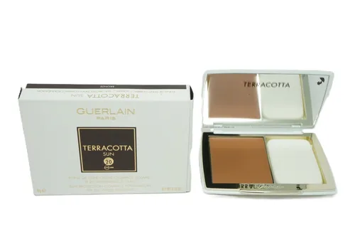 Guerlain Terracotta Sun Compact Foundation SPF 20 - Bronze 8g - Kompakte Foundation mit SPF 20, ideal für einen natürlichen Teint. Ölfrei und in handlicher Größe, perfekt für unterwegs.