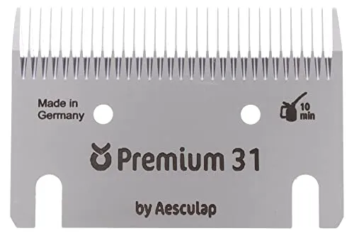Schermesser-Set Kerbl Premium für Rind und Pferd 31/23 Z. - Schermaschinen für Pferde mit optimierter Messergeometrie für verbesserte Schleiffähigkeit und lange Einsatzdauer dank hochwertigem Werkzeugstahl.