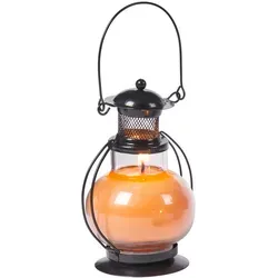 Wachslaterne Mini Laterne als Tischdeko Lavendel in orange von Marrakesch Orient & Mediterran Interior