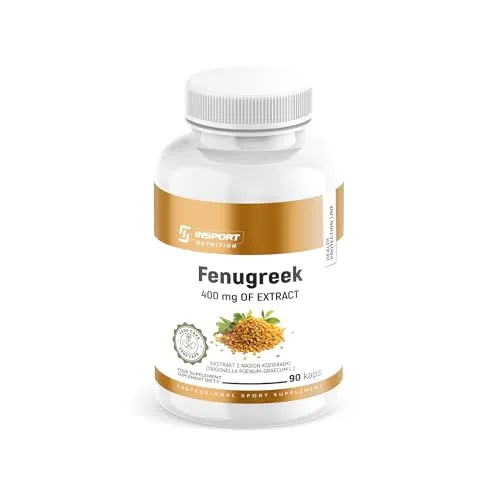 Bockshornkleesamen Kapseln – 400 mg Extrakt mit 50 % Saponinen – Für Verdauung, Stoffwechsel & Appetit – 90 vegane Kapseln | INSPORT
