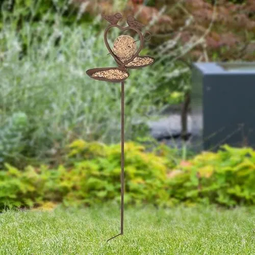 Haushalt International Vogelfutterstation Vogel Futterstation Gartenstecker