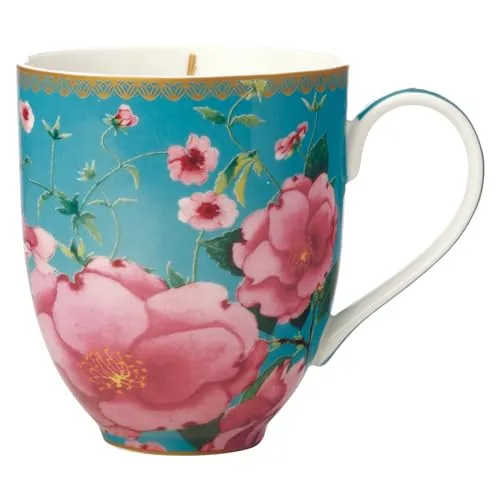 Maxwell & Williams HV0170 Tee-Tasse mit Blumenmotiv in türkis von Maxwell & Williams