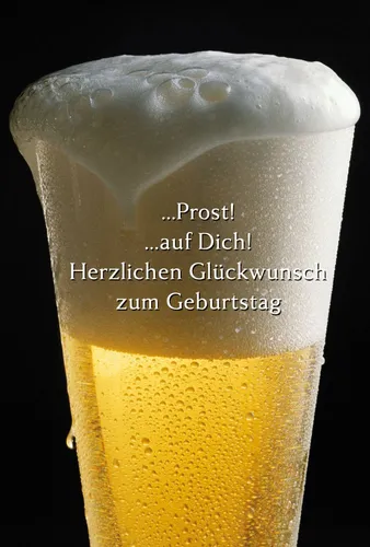 Geburtstag - Glückwunschkarte im Format 11,5 x 17 cm mit Briefumschlag