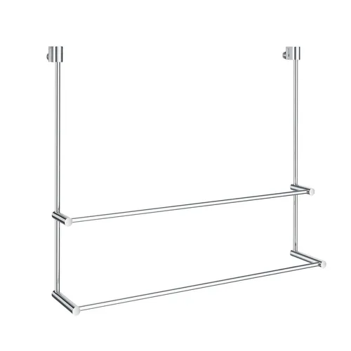 Smedbo Sideline Doppelhandtuchhalter für Glasduschwand von Smedbo