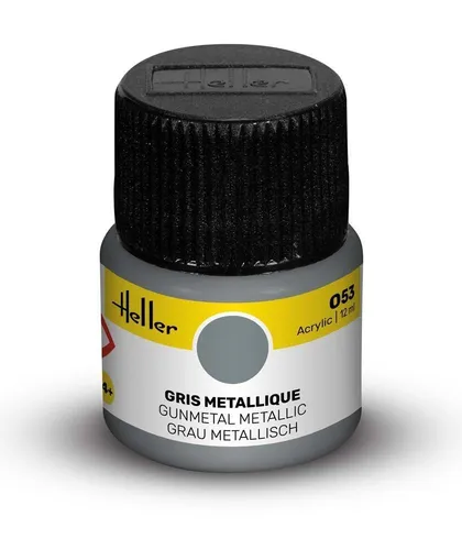 HELLER 9053 ACRYLFARBE 053 METALLICGRAU 12ML