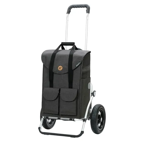 Andersen Einkaufstrolley - Klappbar - 54 Liter - Belastbar 50 kg - Multifunktionaler Aluminium-Einkaufshelfer mit klappbarem Design. Leicht und kompakt, ausgestattet mit leisen, kugelgelagerten Lufträdern. Ideal für den täglichen Einkauf und vielseitig einsetzbar.