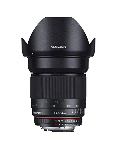 Samyang 24mm F1.4 Objektiv für Sony Alpha - Objektive für Spiegelreflexkameras, lichtstark mit F1.4 Blende für beeindruckende Low-Light-Fotografie und kreative Bildgestaltung.