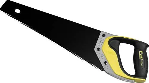Stanley Fuchsschwanz FATMAX Appliflon 2-20-528, grob, 380mm - Sägen - Grobschnitt für Holz mit 7 Zähnen pro Zoll und Appliflonbeschichtung für Rostschutz und schnelles Gleiten. Ideal für präzise und aggressive Schnitte bei groben Arbeiten.